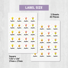 Load image into Gallery viewer, Custom Stick-On Clothing Name Label Stickers Personalized Fabric Textile Label Custom Personalized Stick-On No-Iron Laundry Machine Washer-safe Dryer-safe Name Label Sticker for Clothing Clothes Textile Fabric Care Label Tag for Kids Back to School Daycare Camp Sports Birthday Gift Present Friends Team Labelling
