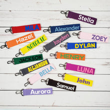 Load image into Gallery viewer, [Bag Tag] 30mm Color Webbing Strap Bag Tag Custom Personalized Gift Present Goods Kids Party School Daycare Camp Sports Canada
