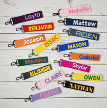 Load image into Gallery viewer, [Bag Tag] 30mm Color Webbing Strap Bag Tag Custom Personalized Gift Present Goods Kids Party School Daycare Camp Sports Canada
