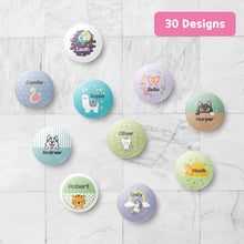 Load image into Gallery viewer, [Button] Ø37mm Pin - Back Button Badge Custom Personalized Gift Present Goods Kids Party School Daycare Camp Sports Canada
