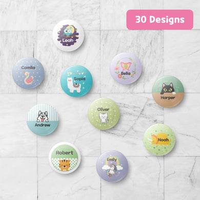 [Button] Ø37mm Pin - Back Button Badge Custom Personalized Gift Present Goods Kids Party School Daycare Camp Sports Canada