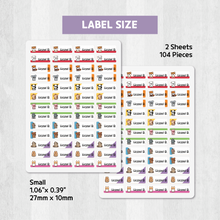 Load image into Gallery viewer, Custom Iron-On Clothing Name Label Stickers Personalized Fabric Textile Label Custom Personalized Iron-on Iron Laundry Washable Washer-safe Dryer-safe Name Label Sticker for Clothing Clothes Textile Fabric Care Label Tag for Kids Back to School Daycare Camp Sports Birthday Gift Present Friends Team Labelling US Canada
