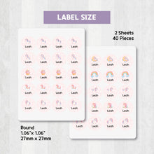 Load image into Gallery viewer, [Iron - On Clothing Label] Pink unicorn Label Custom Personalized Gift Present Goods Kids Party School Daycare Camp Sports Canada
