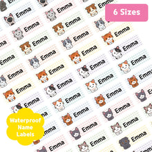 Load image into Gallery viewer, [Name Label] Cat Name Label Custom Personalized Gift Present Goods Kids Party School Daycare Camp Sports Canada
