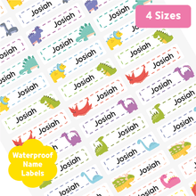 Load image into Gallery viewer, [Name Label] Dinosaur Name Label Custom Personalized Gift Present Goods Kids Party School Daycare Camp Sports Canada
