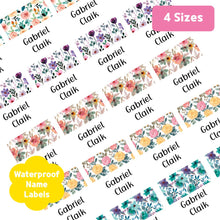 Load image into Gallery viewer, [Name Label] Floral Pattern Name Label Custom Personalized Gift Present Goods Kids Party School Daycare Camp Sports Canada
