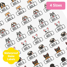 Load image into Gallery viewer, [Name Label] Puppy Banner Name Label Custom Personalized Gift Present Goods Kids Party School Daycare Camp Sports Canada
