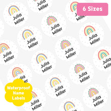 Load image into Gallery viewer, [Name Label] Rainbow Name Label Custom Personalized Gift Present Goods Kids Party School Daycare Camp Sports Canada
