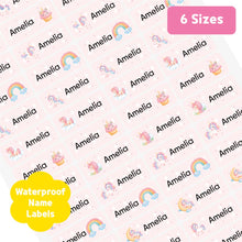 Load image into Gallery viewer, [Name Label] Unicorn Name Label Custom Personalized Gift Present Goods Kids Party School Daycare Camp Sports Canada
