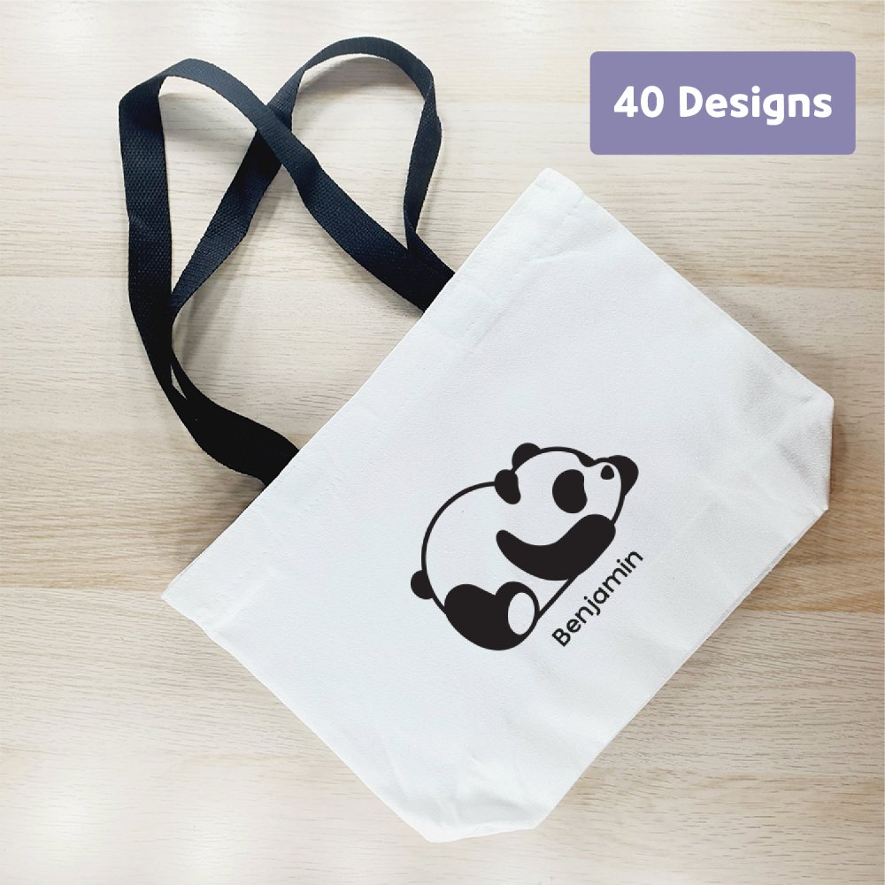 [Pouch Bag] Zippered Tote Bag Custom Personalized Gift Present Goods Kids Party School Daycare Camp Sports Canada