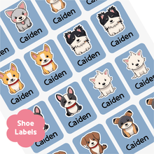 Load image into Gallery viewer, [Shoe Label] Dog Shoes Label Sticker Custom Personalized Gift Present Goods Kids Party School Daycare Camp Sports Canada
