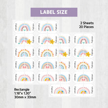 Load image into Gallery viewer, [Shoe Label] New Rainbow Label Custom Personalized Gift Present Goods Kids Party School Daycare Camp Sports Canada
