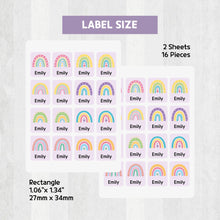 Load image into Gallery viewer, [Shoe Label] Rainbow Shoes Label Sticker Custom Personalized Gift Present Goods Kids Party School Daycare Camp Sports Canada
