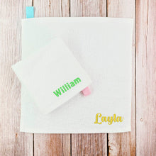 Load image into Gallery viewer, [Towel] Embroidered Cotton Hand Towel Custom Personalized Gift Present Goods Kids Party School Daycare Camp Sports Canada
